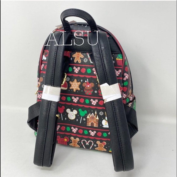 Disney Loungefly Small Backpack Black Food C20 - Picture 4 of 8